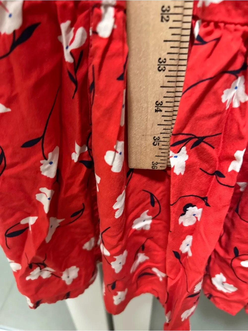 J.Crew Factory Red Floral Puff Sleeve Tiered Midi Dress Size Medium